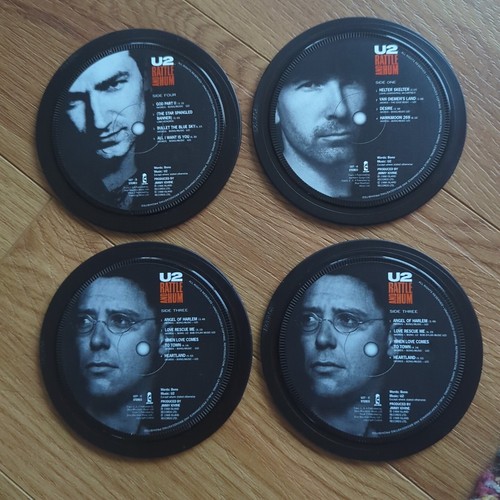 Record label coasters - record,